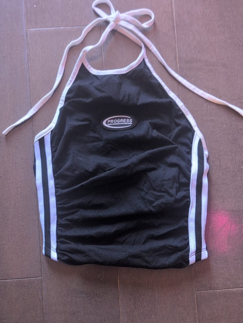 Black Halter Crop Top